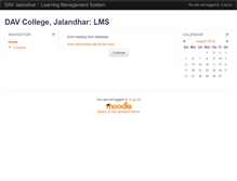 Tablet Screenshot of online.davjalandhar.com
